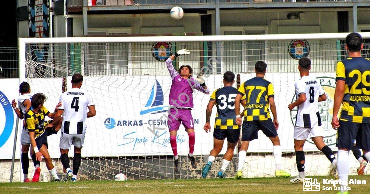 "Çeşme Derbisinde Nefesler Tutuldu: Dev Maçtan Gol Çıkmadı" başlıklı haber için fotorealistik, profe