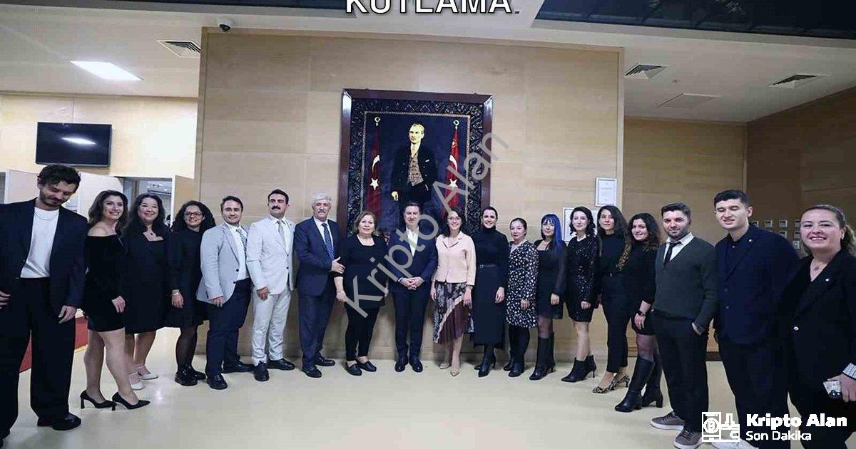 "Muğla Büyükşehir'den Öğretmenlere Anlamlı Kutlama" başlıklı haber için fotorealistik, profesyonel b