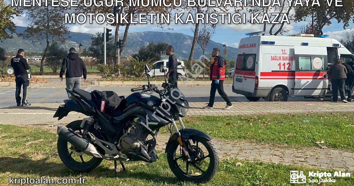 "Menteşe Uğur Mumcu Bulvarı’nda Yaya ve Motosikletin Karıştığı Kaza" başlıklı haber için fotorealist