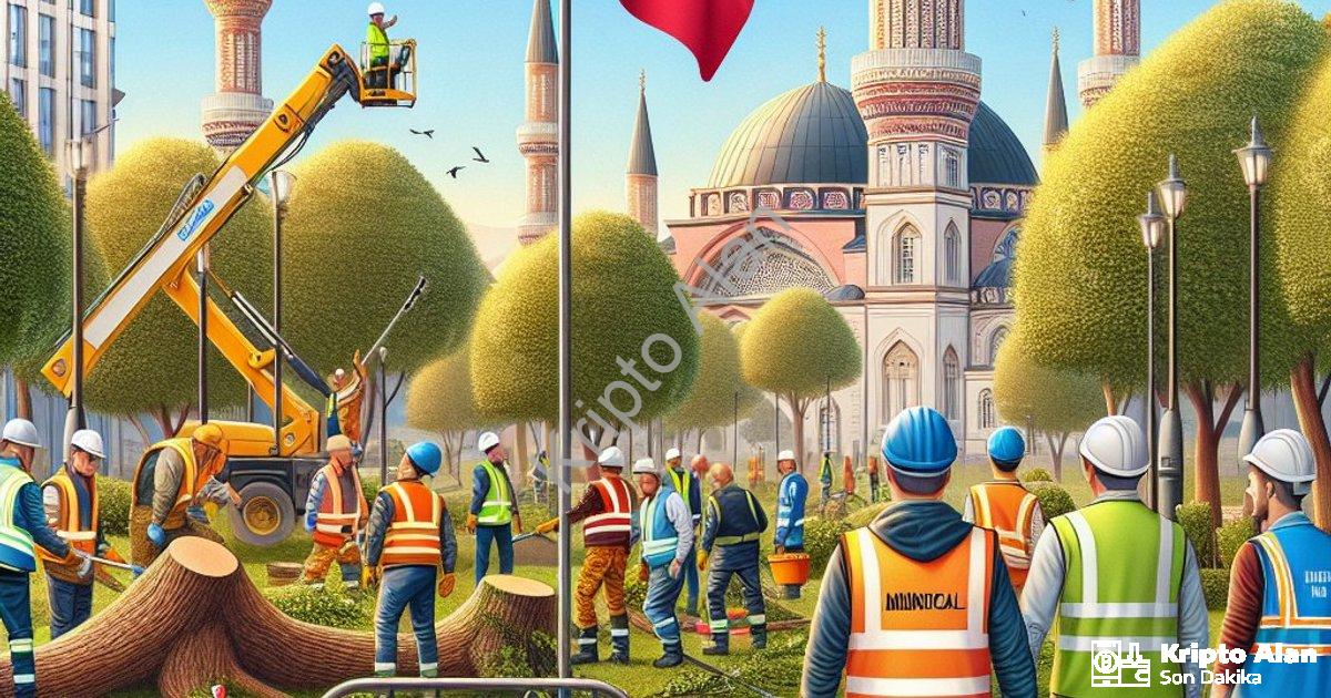 "Afyonkarahisar’da Ağaç Budama Çalışmaları İçin Park Uyarısı" başlıklı haber için fotorealistik, pro