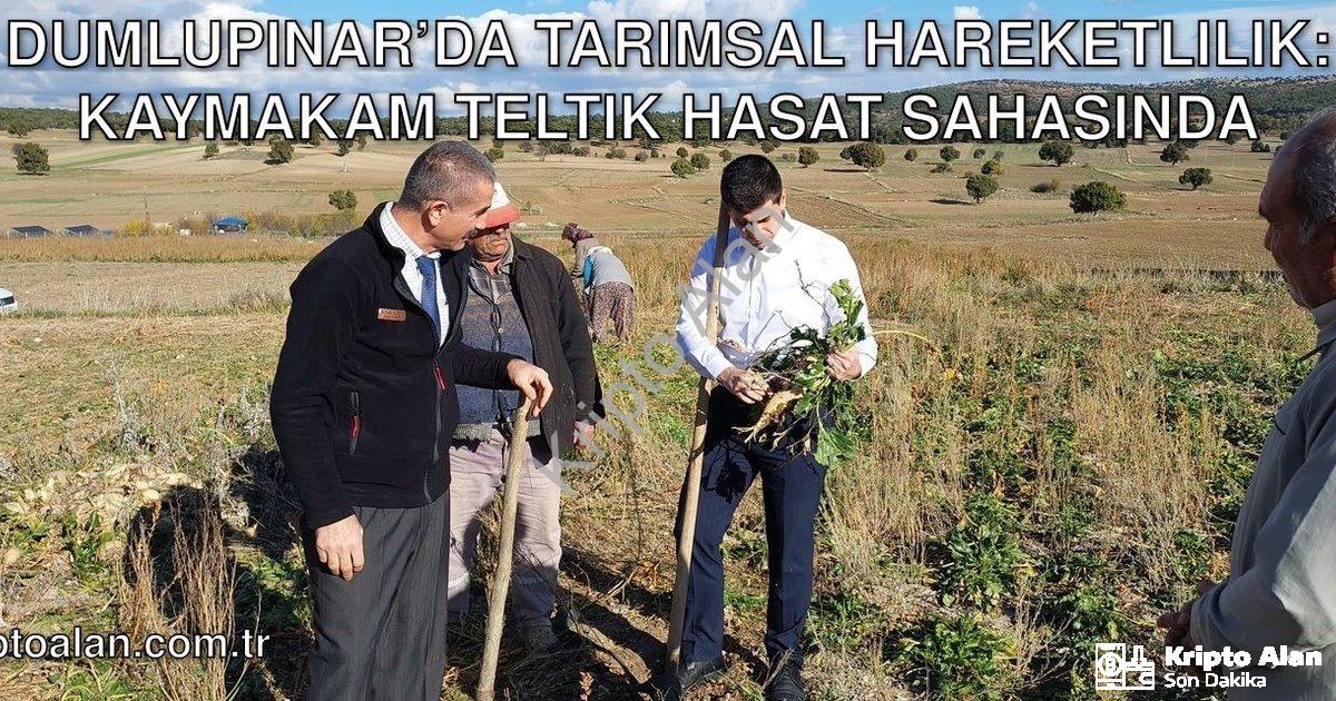 "Dumlupınar’da Tarımsal Hareketlilik: Kaymakam Teltik Hasat Sahasında" başlıklı haber için fotoreali