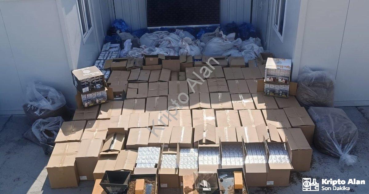 "Aydın ve İzmir'de Dev Tütün Operasyonu: Tonlarca Malzeme Ele Geçirildi" başlıklı haber için fotorea