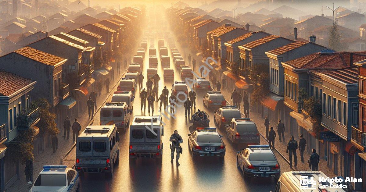 "Afyonkarahisar'da Jandarma Operasyonu: Aranan 43 Şahıs Yakalandı" başlıklı haber için fotorealistik