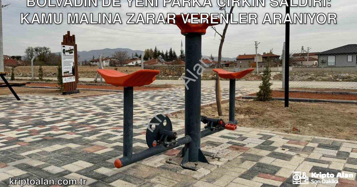 "Bolvadin'de Yeni Parka Çirkin Saldırı: Kamu Malına Zarar Verenler Aranıyor" başlıklı haber için fot