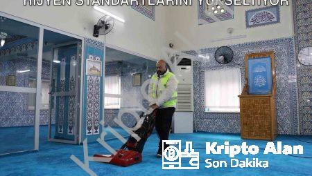 Yunusemre Belediyesi İbadethanelerde Hijyen Standartlarını Yükseltiyor