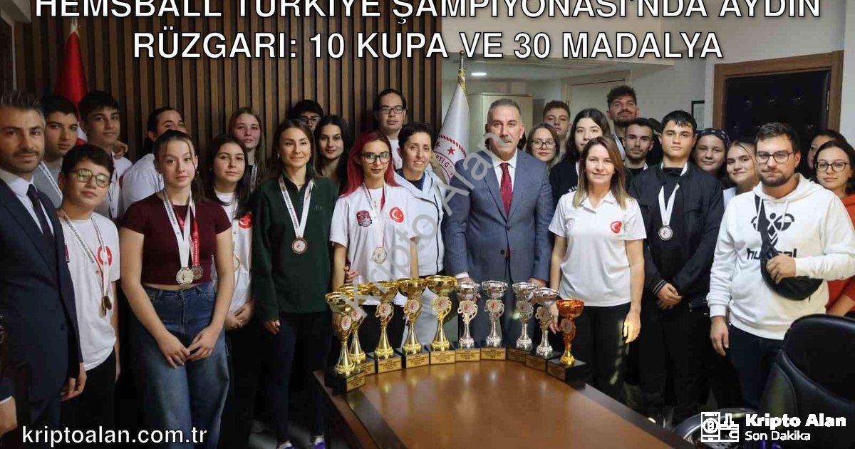 "Hemsball Türkiye Şampiyonası'nda Aydın Rüzgarı: 10 Kupa ve 30 Madalya" başlıklı haber için fotoreal