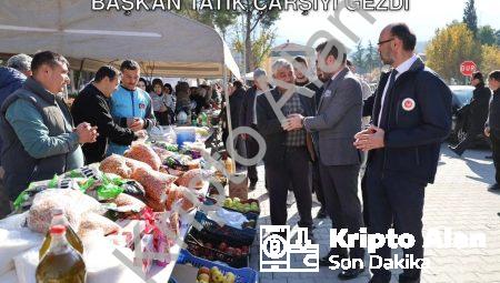 Tavas’ta Gazze İçin İyilik Seferberliği: Başkan Tatık Çarşıyı Gezdi