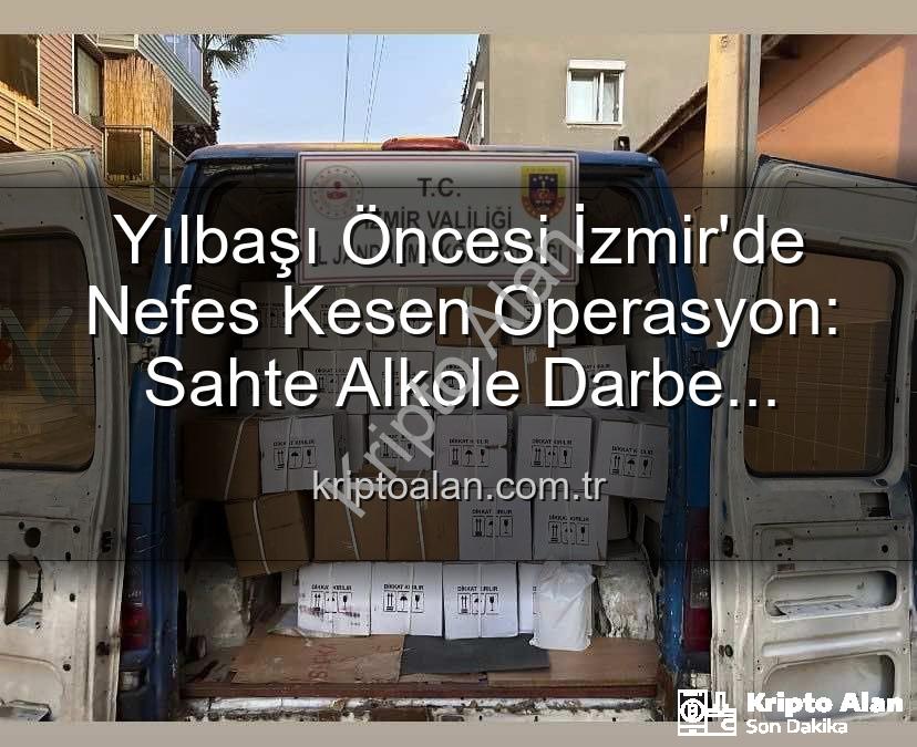 sahte alkol operasyonu - Yılbaşı Öncesi İzmir'de Nefes Kesen Operasyon: Sahte Alkole Darbe! Milyonluk Vurgun Önleniyor